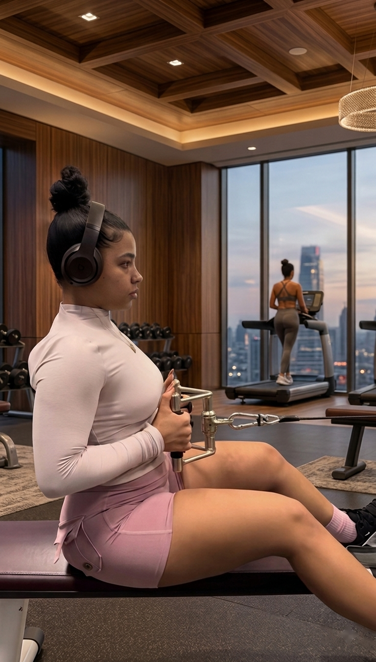 Femme à la salle
